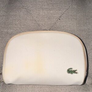 Like new, Lacoste vintage small zip cosmetic bag